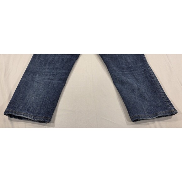 Lands End Mens Jeans Square Rigger Straight Leg Medium Wash Stretch Denim 35x26 - Picture 9 of 16